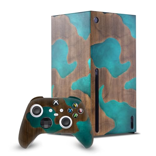 Skin Xbox Series X finition premium artistique Alyn Spiller Bois Résine