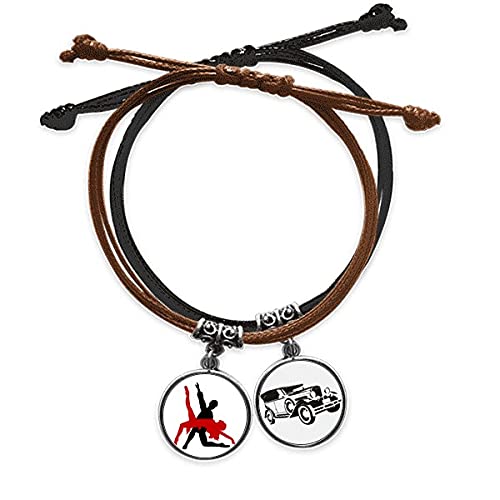 Bracelet duo danser la danse sociale anti-transpiration cuir
