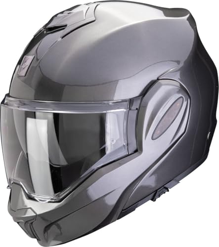 Scorpion Modularhelm FÜR Motorrad EXO-TECH Evo Pro Solid Grau Metallic S-image