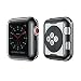 Smiling Case for Apple Watch 38mm with Buit in TPU Screen Protector All-Around Protective Case High Defination Clear Ultra-Thin Cover for Apple Watch 38mm Series 3 and Series 2 (Black, 38mm)