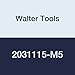 Walter Tools 2031115-M5 Paradur HSS Machine Tap, TIN Finish, 6 mm Shank Diameter, 0.8 mm Thread Length, 13 mm Cutting Length, 70 mm Overall Length, M5 Cutting Diameter