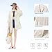 VVCsunshine Women's UPF 2000+ Long Sleeve Sun Protection Shirts,Blazer-Style Button Down Sun Shirt Hiking Fishing Outdoor(Beige,Small)