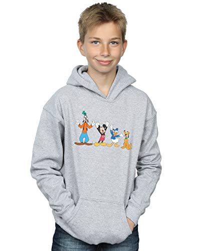 Disney Boys Mickey Mouse Friends Hoodie Sport Grey 9-11 Years