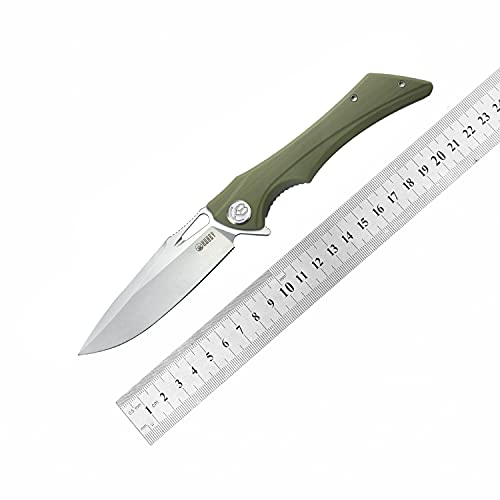 Kubey Kb245 Raven Edc Pocket Knife – Folding Tactical Knife With 3.93” Aus-10 Blade Plastic Handles, Hunting Survival Outdoor Knife With Titanium Clip For Men And Women (Od Green) #TOP5