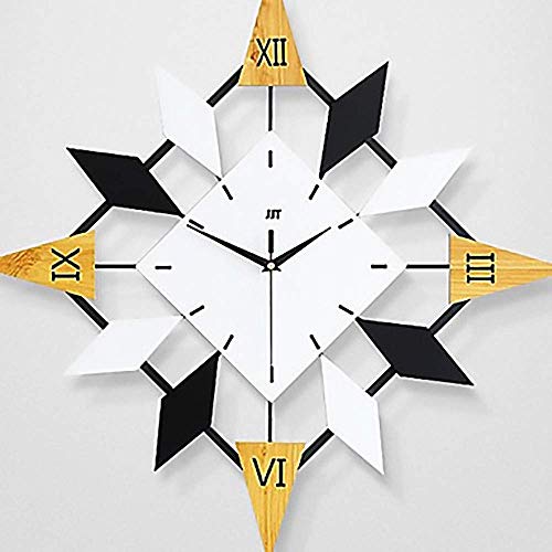 Horloge moderne en plastique irrégulier pour chambre et salon cosy