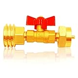 MOFLAME Safest 1 Pound Propane Cylinder Bottle Adapter with Shut ON-Off Control Valve- Conversion...