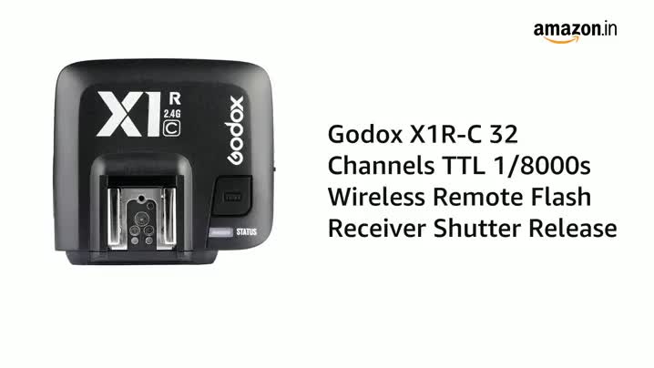 GODOX X1R-C 32チャンネルTTL 1/8000s ワイヤレスリモートフラッシュレシーバーシャッターレリーズ Canon EOS カメラ GODOX X1T-C トランスミッ Amazon | 【Godox正規代理店】GODOX X1R C 2.4G 1/8000S 無線