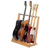 String Swing Guitar Stand for 6 Electric or Bass, or 3 Acoustic Guitars for Home or Studio (CC34)