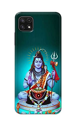 Image of Printed Hard Back Cover Case for Samsung Galaxy A22 5G | A22s 5G | Samsung F42 5G Back Cover (Lord Shiva) -1803