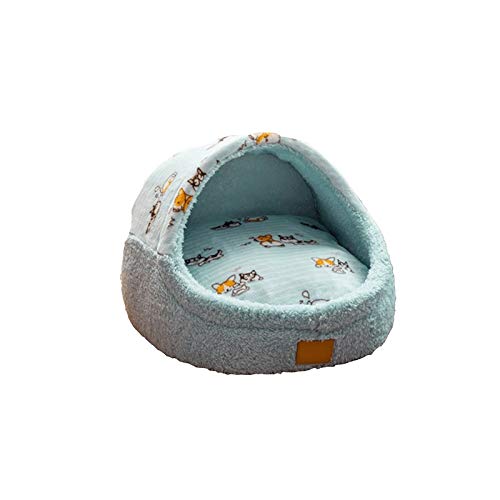 Panier pour chien et chat rose pliable avec matelas chaud