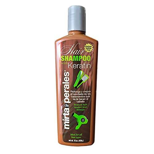 Mirta De Perales Hair Shampoo with Keratin, 16 Ounce