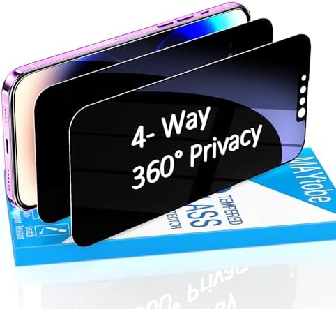 Protecteur D'écran Verre Trempé 9H Anti-espion Pour IPhone 14 Pro Max (6.7") - Confidentialité Et Anti-rayures