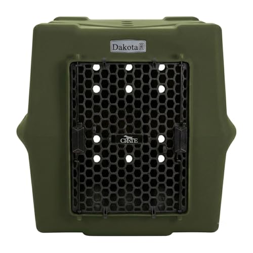 Dakota 283 Canine Rough and Tough Economy Dog Crate Olive - L