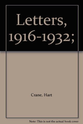 Letters, 1916-1932; B0007DQI42 Book Cover