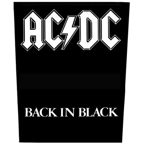Image of Back-Patch, Design: Back In Black By AC/DC (0001-01-01)