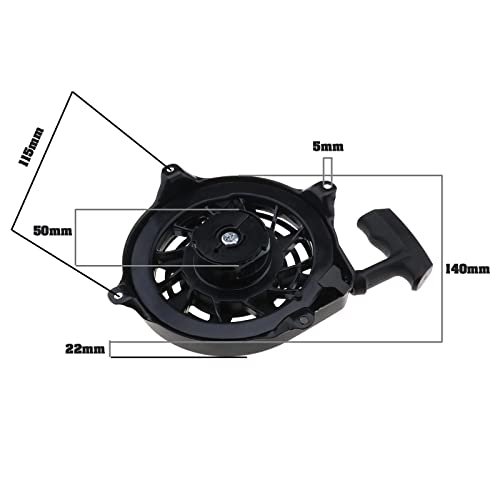 eMagTech Recoil Starter 497598 493295 497680 Compatible with Briggs & Stratton 099772 099777 110600 111600 120600 120H00 120K00 121600 Pull Start Assembly - Image 4