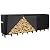Werph 12FT Firewood Rack Outdoor,Heavy Duty Firewood Storage Rack,Outdoor Firewood Rack with Cover,Wood Rack Log Rack for Outdoor & Indoors, Black