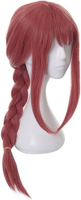 Kraja Parrucca Rossa Makima Cosplay di Personaggio Anime preferito per i Fan di Cosplay Halloween Festa Natale Fumetto Videogame (Makima)