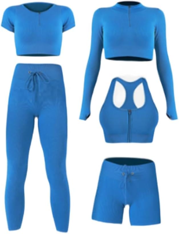 Women's fitness yoga kit (Royal, Extra Large)