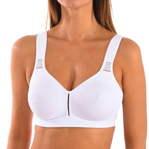 Sujetador Deportivo Reductor Elvira Copa D - Color Blanco (120D)