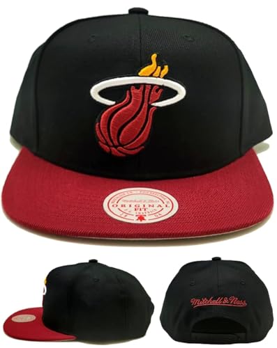 Mitchell & Ness Miami Heat Core Basic Snapback Black/Red