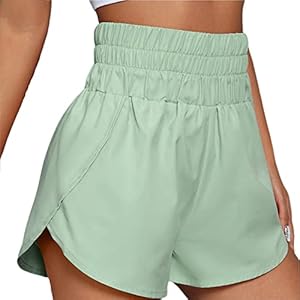 Suzanne Yoga Shorts Stylish Elastic Waistband Good Touch Tight Athletic Shorts