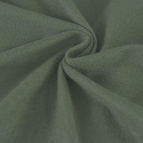 Image of Easy-Going 4 Pieces Stretch Soft Couch Cover for Dogs - Washable Sofa Slipcover for 3 Separate Cushion Couch - Elastic Furniture Protector for Pets, Kids (Sofa, Greyish Green, Large) | Sofa Slipcover for Stretch 3 Separate Sectional Cushion Couch - Furniture Protector for Pets, Kids Greyish Green