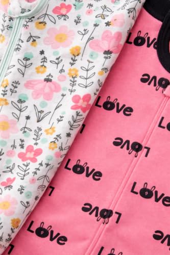Image of TuddyBuddy Baby Girl's Cotton Printed Full Sleeves Sleepsuit /Footed Rompers for Baby Girl
