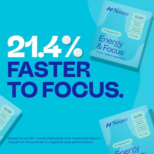 Image of Neuro Energy & Focus Mints - Sugar Free Breath Mints with 40mg Natural Caffeine, B Vitamins & L-Theanine - Vegan Brain Supplement for Exercise, Study & Daily Focus - Spearmint, 90 ct