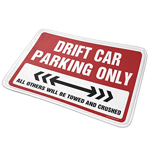 Paillasson Drift Car antidérapant 50 x 80 cm tapis entrée sans glisse
