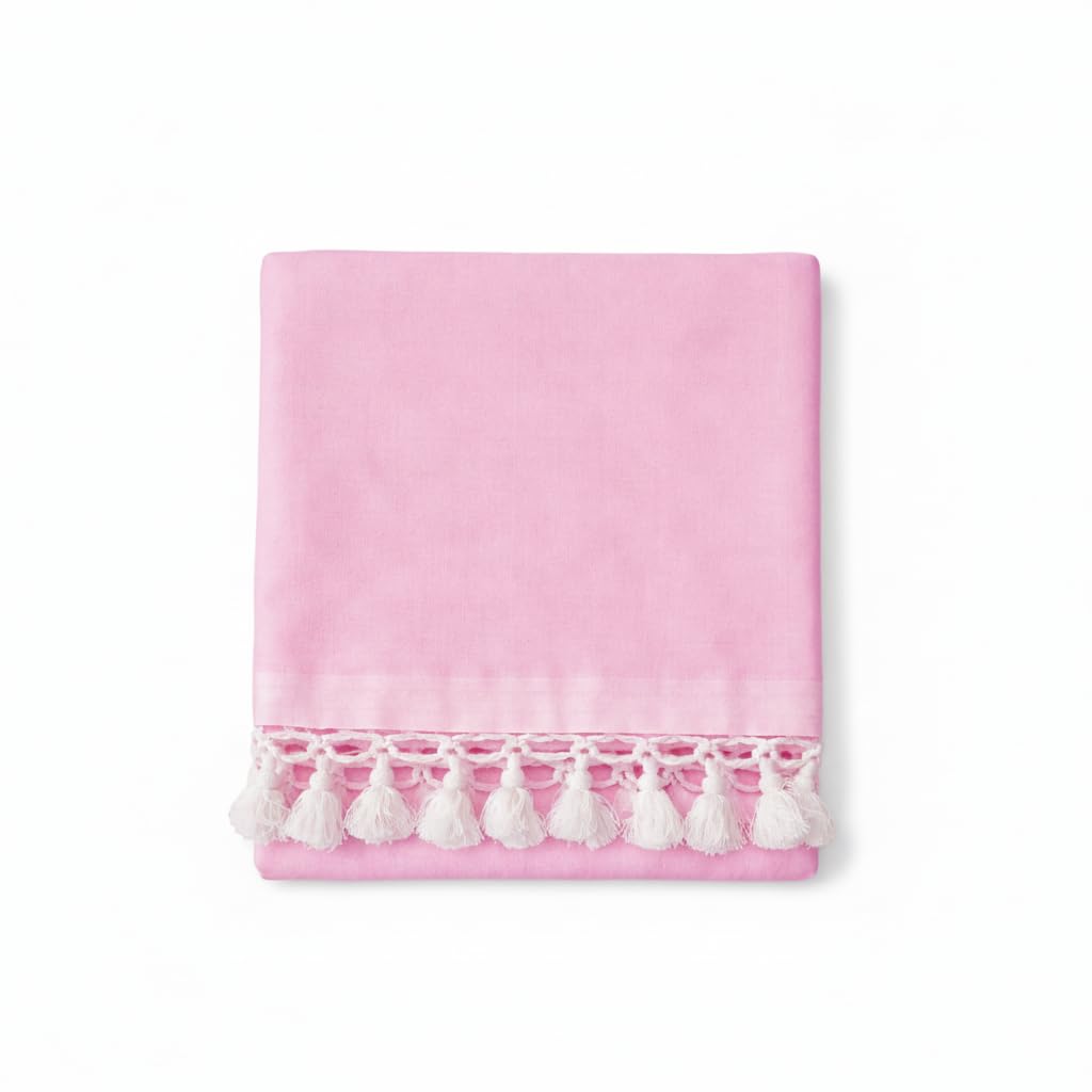 Soft Dull Cotton Bhagalpuri Chadar for Summer | Lightweight and Breathable ChadarFor Sleeping | Odhne Wali Chadar for All Season Use Blanket (Pink)-image-12