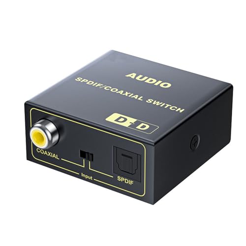 Convertisseur coaxial vers optique audio numérique bi-directionnel SPDIF avec boîtier métal