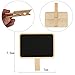 Mini Blackboard,KAKOO 16 Pcs Retangle Chalkboard with Wooden Clip Tag Signs for Wedding Party Decor Note Taking (A-16 pcs)