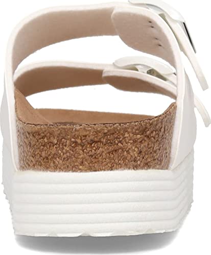 Birkenstock Women's, Arizona Platform Sandal - Narrow Width White 38 M #TOP3