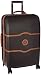 DELSEY Paris Chatelet Hard+ Hardside Medium Checked Spinner Suitcase, Chocolate Brown, 24-Inch