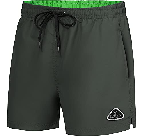 Ladeheid Trajes de Baño de Hombre Pantalones Cortos de Playa LAZA1003 (Titanio Luz Verde, 5XL)