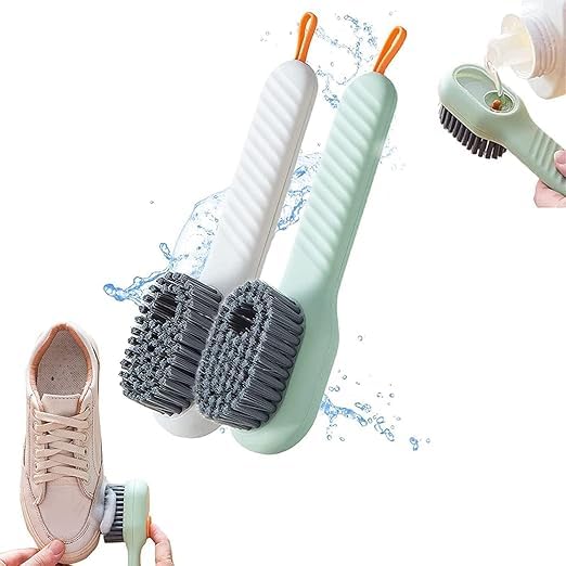 Multifunctional Shoe Brush with Liquid Box,Soap Dispensing Cleaning Brush Scrubbing Reusable Washing Brush for Shoes Clothes Cleaning Long Handle Press Type Automatic Liquid Shoe Brush(1 Pic) (B0DFWTK9DM) Amazon Price History, Amazon Price Tracker