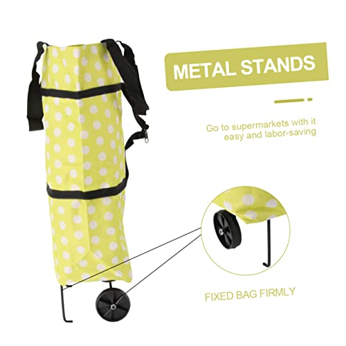 SHOWERORO Carrinho De Compras Com Rodas Carrinho Dobrável Carrinho De Supermercado Sobre Rodas Carri