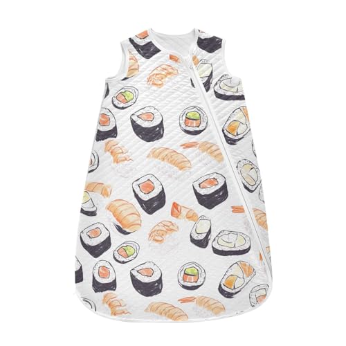 vvfelixl Food Sushi Baby Sleeping Bag Sleep Sack,Baby Wearable Blanket Sleep Suit for 0-6 Months
