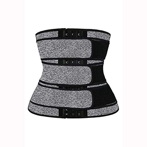 Three Belt Waist Trainer Corset Shaping Straps Flat Tummy Tightening  Shapewear Body Shaper Sweating Reducing Shaping Belts for women (Color  Gray