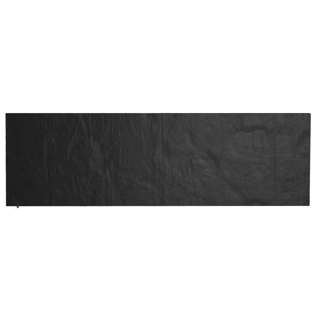Abdeckungen für Gartenbänke 2 Stk schwarz, PE Material 210x70x70/88 cm, 12 Ösen mit Befestigungsseil, wasserfest UV-beständig, wetterfest für Terrasse Balkon Outdoor Lounge Schutz
