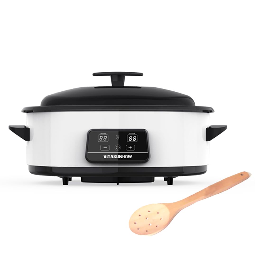 VITASUNHOW Massage Stones Warmer Hot Stone Heater - 6 Quart Adjustable Temperature Control Heating Device (KA-6QD)