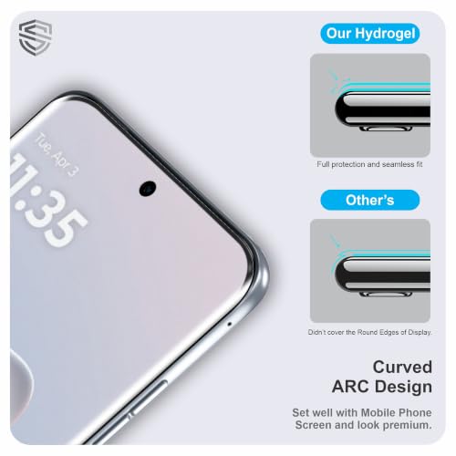 Image of SkyddShield Anti Glare Matte TPU hydrogel Edge to Edge Screen Protector Guard For Motorola Edge 70 Fusion, Motorola Edge 70 Pro and Motorola Edge 70 Pro Plus (6.8 Inch) With Installation Kit | Support Fingerprint | Edge to Edge Coverage