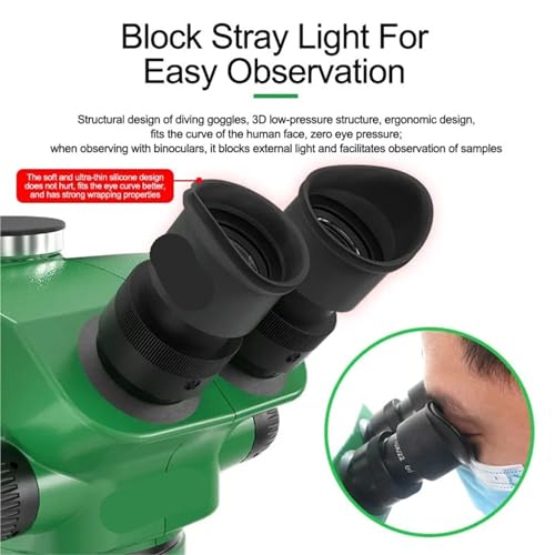 Repuesto para prismáticos de goma 29 mm y protección para microscopio 4