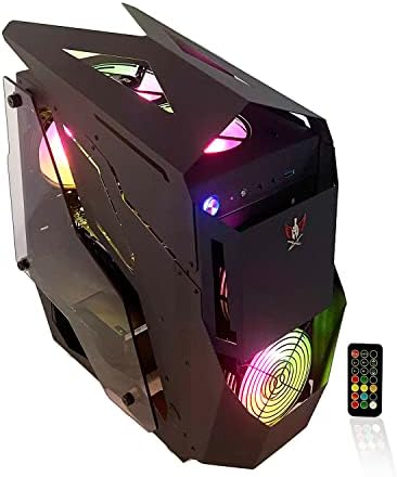 Alarco Gaming PC Desktop Computer Intel i7 3.40GHz,16GB Ram,512 GB SSD,Windows 10 pro,WiFi Ready,Video Card RX 580 8GB, 5 RGB Fans with Remote