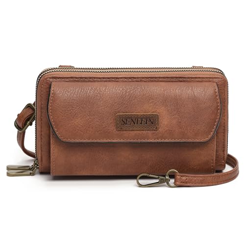 SENDEFN Small Crossbody Phone Purses for Women Vegan Leather Crossbody Bags Shoulder Handbags with Multiple Pockets Card Slots