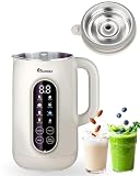 IAGREEA 10-in-1 Nut Milk Maker Machine 304 Stainless Steel Lid BPA Free, 35oz...