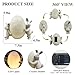 LFLKPY Solar Bunny Garden Statue with LED Light – Cute Solar Garden Decor Outdoor Rabbit Statue for Patio Yard Backyard Lawn, Bunny Decor Garden Statues, Easter Rabbit Gifts-Egg