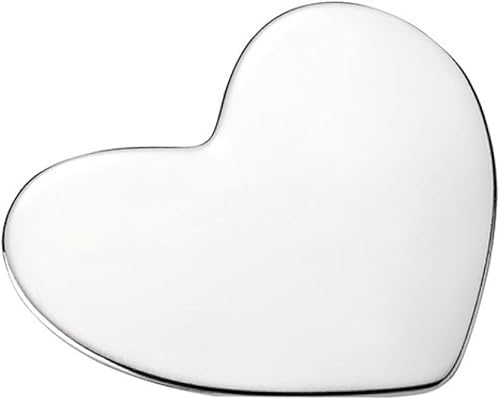 PANDORA Locket Charm Heart Plate, Mediano 792120, Plata, No es una piedra preciosa