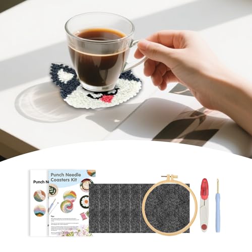 Kit punch needle débutant pour créer ses sous-verres - 7